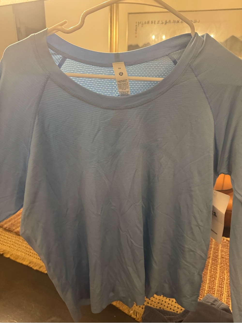lululemon athletica Women’s Sky Blue Long Sleeve Performance Tee